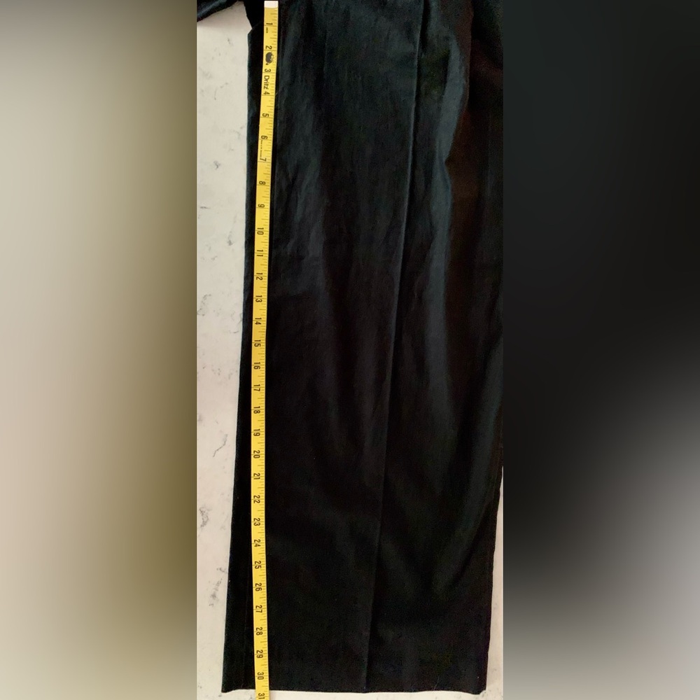 Banana Republic Black Linen Blend Wide Leg Trouser  NWT - 6 - Picture 9 of 10